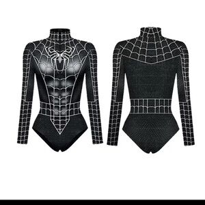Black and White Spider Bodysuit costume